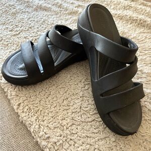 CROCS Black LifeRide Sandals
